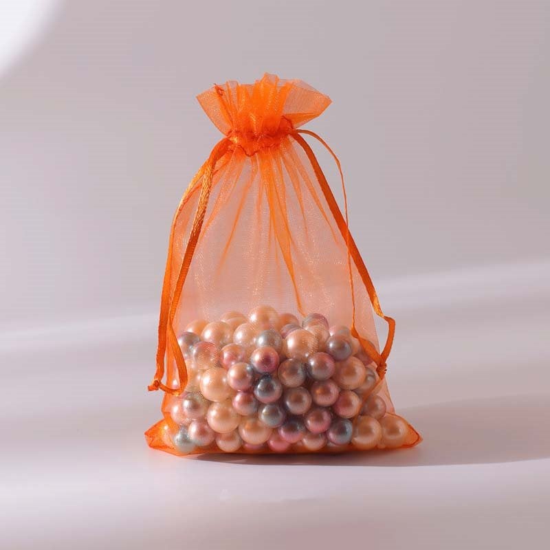 Picture of Orange Organza Bags