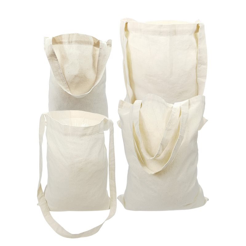 300pcs Calico Tote Bags 4 Sizes, 