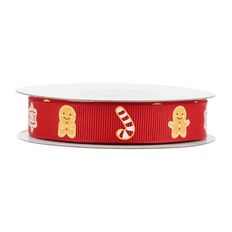 Picture of Christmas Double-Sided Grosgrain Ribbon
