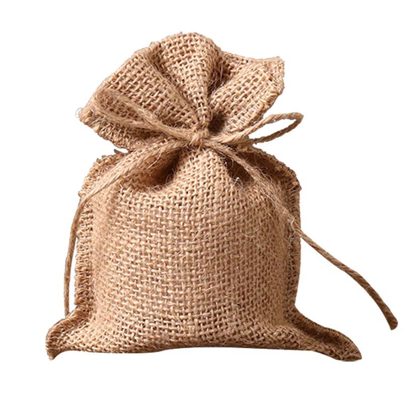 Picture of Hessian Drawstring Gift Bags - Mini, Small, Medium, and Large