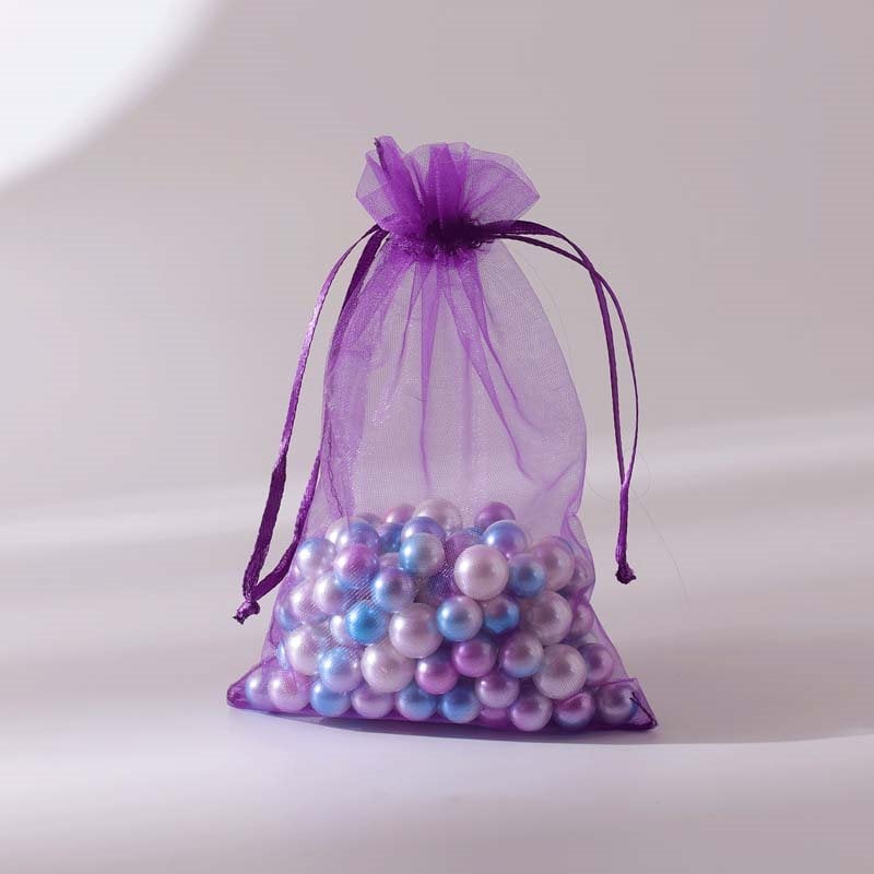 Picture of Dark Purple Organza Bags 