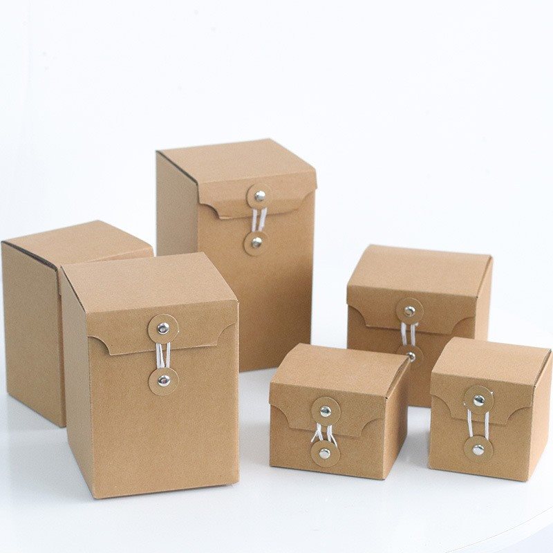 Picture of Candle Boxes Gift Packaging Brown Cardboard 123×123×174
