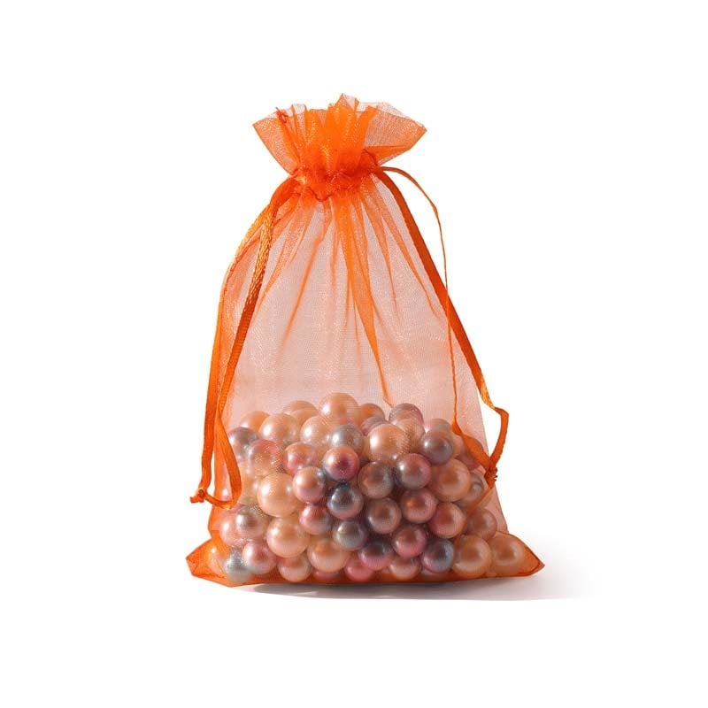 Picture of Orange Organza Bags