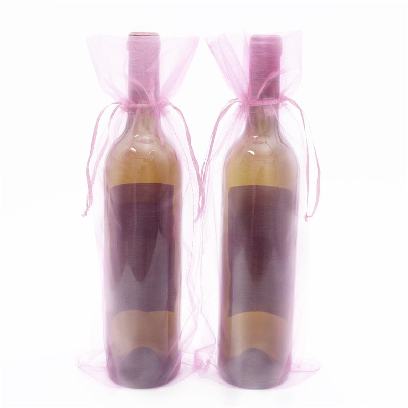 Picture of Light Pink Gusseted Organza Bags 