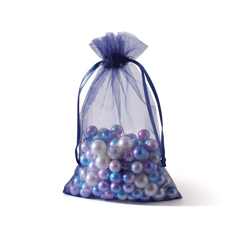 Picture of Navy Blue Organza Bags