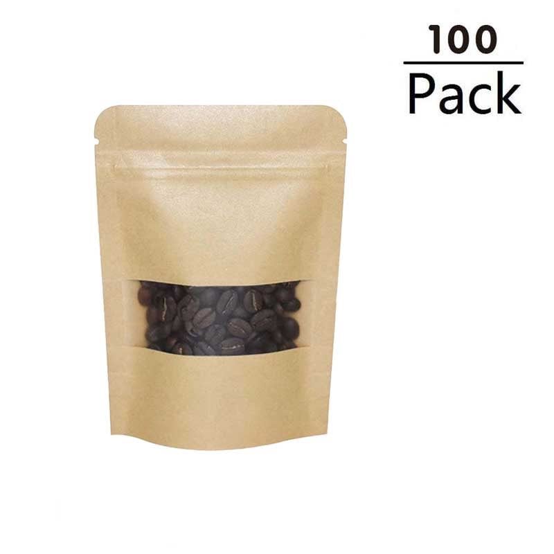 Picture of 50g Kraft Stand Up Pouches with Clear Window
