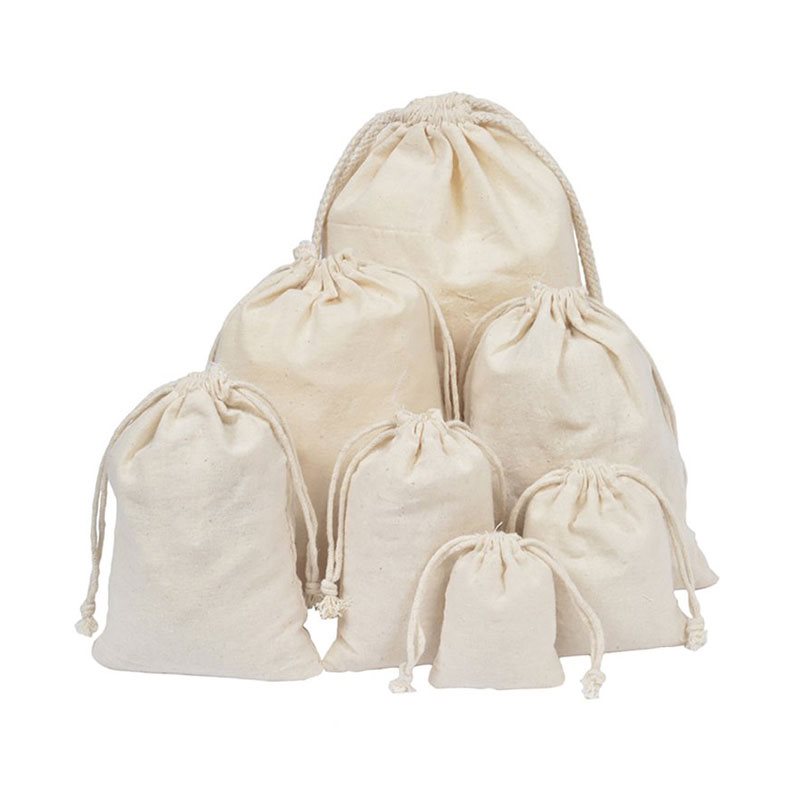 300pcs Calico Drawstring Bags 8 Sizes, 