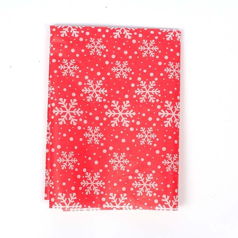 50 Sheets Christmas Tissue Paper Snowflake Pattern 500x700mm