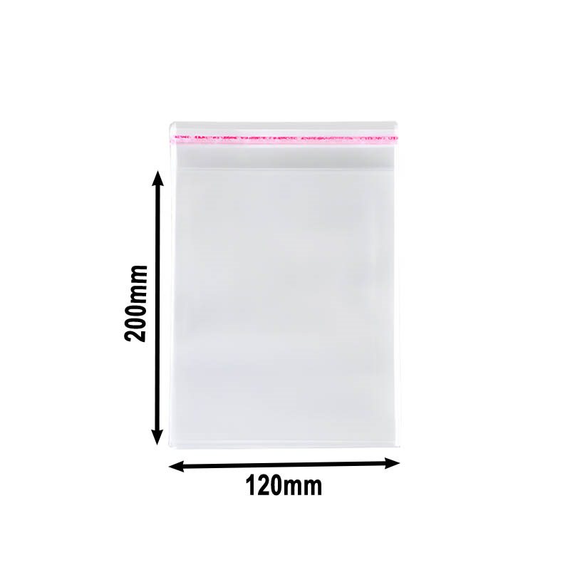 Peel and Seal Cellophane Bags 120x200mm - 1000pcs sku image