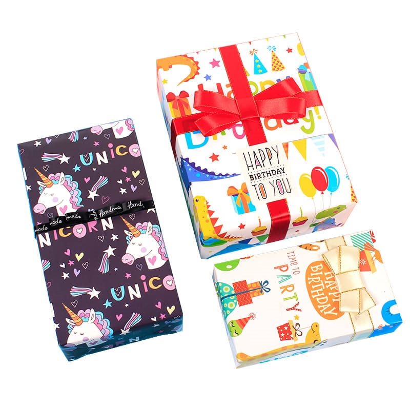 9 Sheets Cartoon Pattern Wrapping Paper 700x500mm