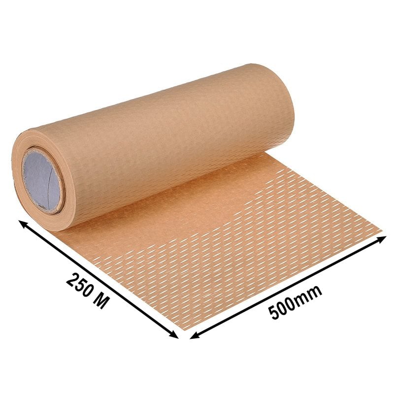 500mmx250M Kraft Honeycomb Packing Paper Wrap Roll
