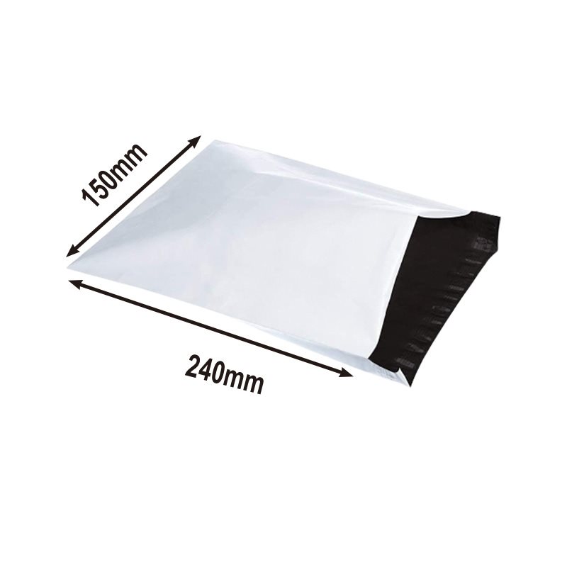 100pcs Small Poly Mailing Bags 150x240mm Tear Resistant