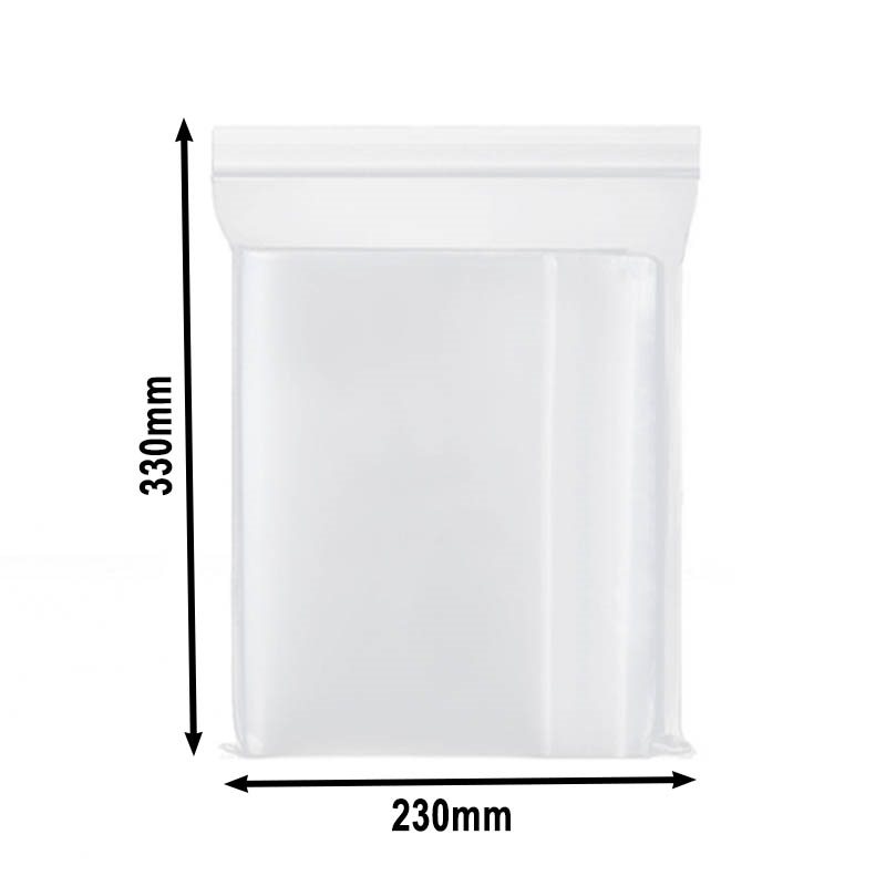 Press and Seal Ziplock Bags 230x330mm - 1000pcs sku image