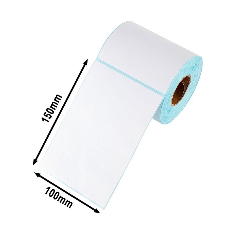 12 Rolls 100x150mm Direct Thermal Shipping Labels Perforated 350 Sheets/Roll