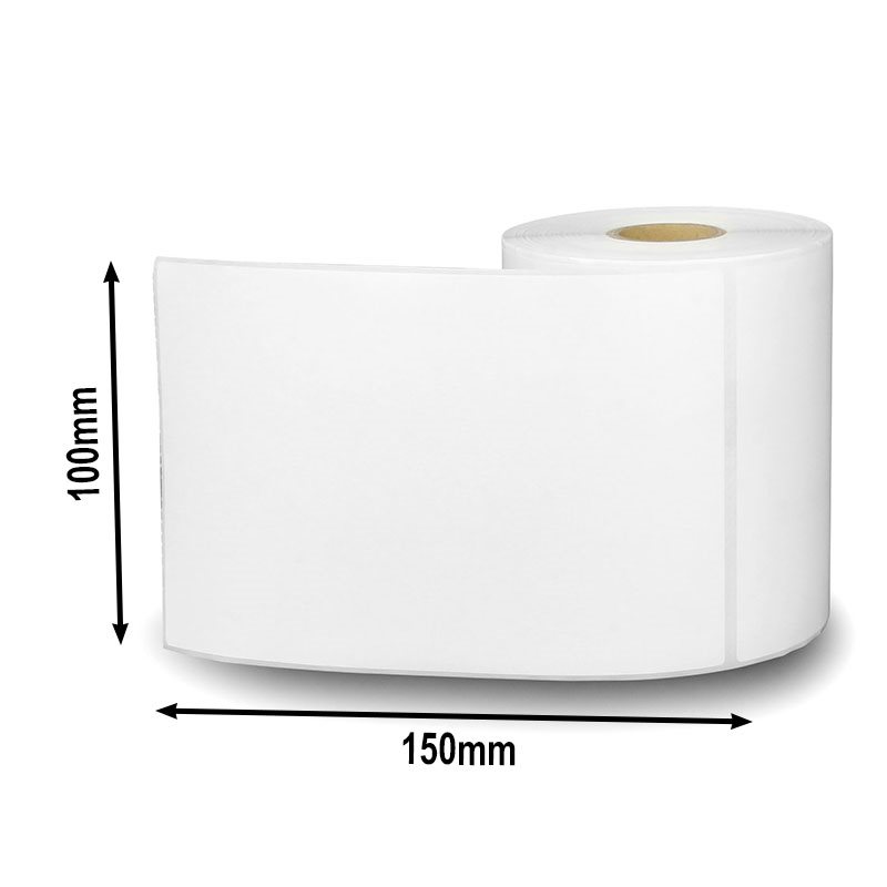 8 Rolls 100x150mm Direct Thermal Shipping Labels Paper Stickers Perforated 500 Sheets/Roll