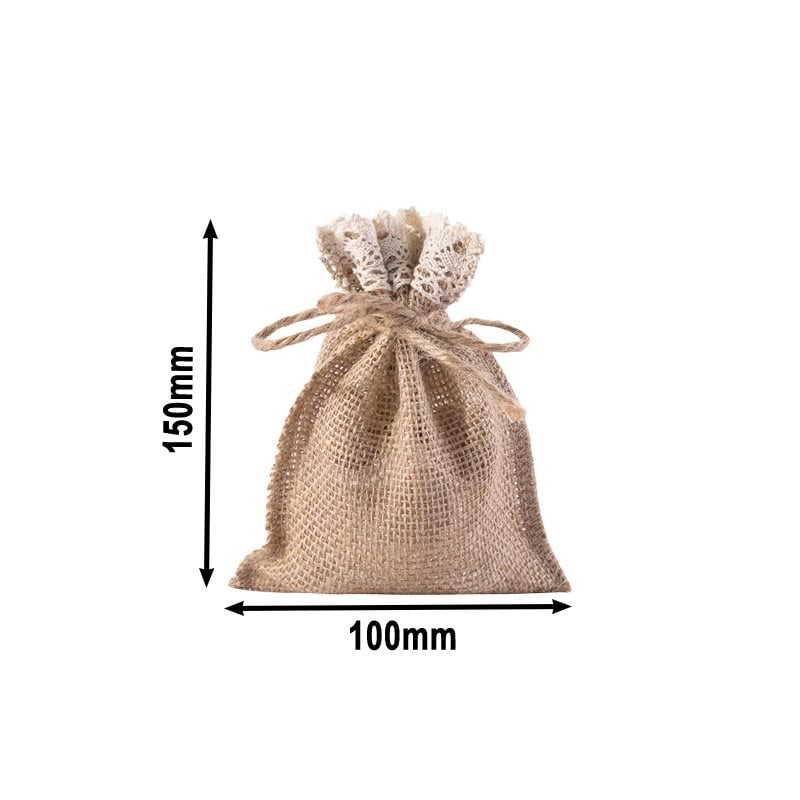 Mini hessian bags on sale