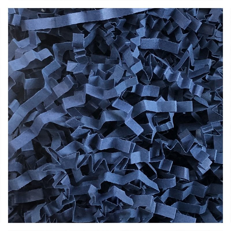 1kg Crinkle Cut Shredded Paper Navy Blue