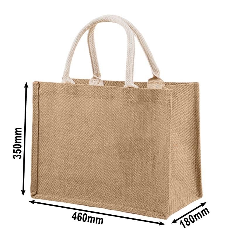 Jute shopping tote bag deals