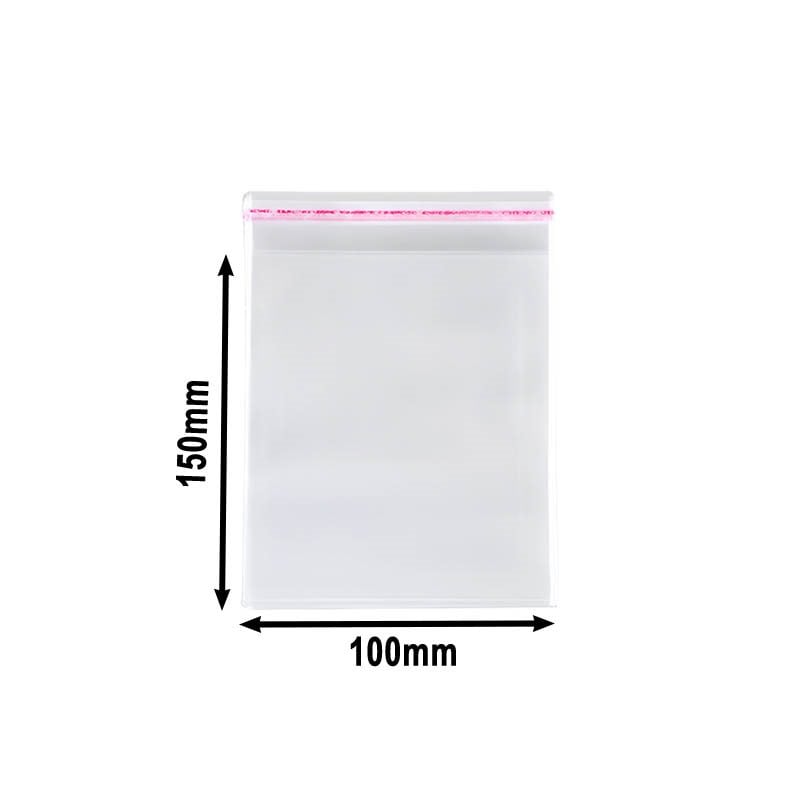 Peel and Seal Cellophane Bags 100x150mm - 1000pcs sku image