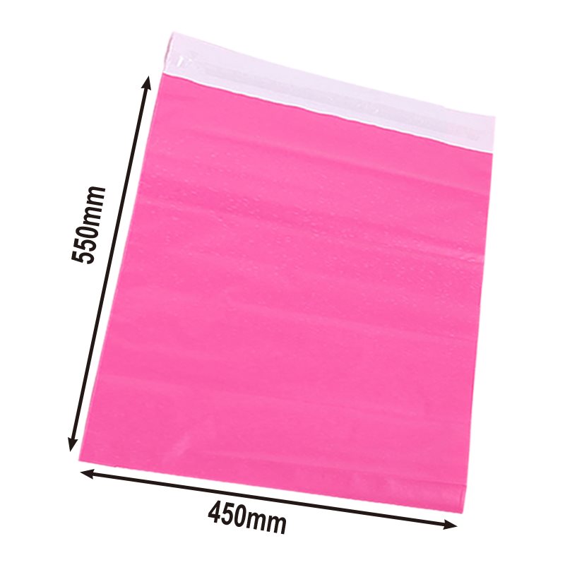 100pcs Pink Poly Mailers 450x550mm Large Shipping Bags