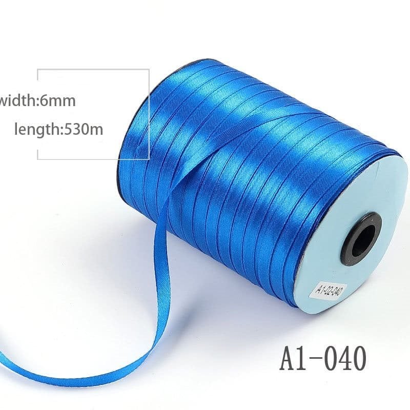 Blue Single Sided Satin Ribbon 6mmx530M sku image