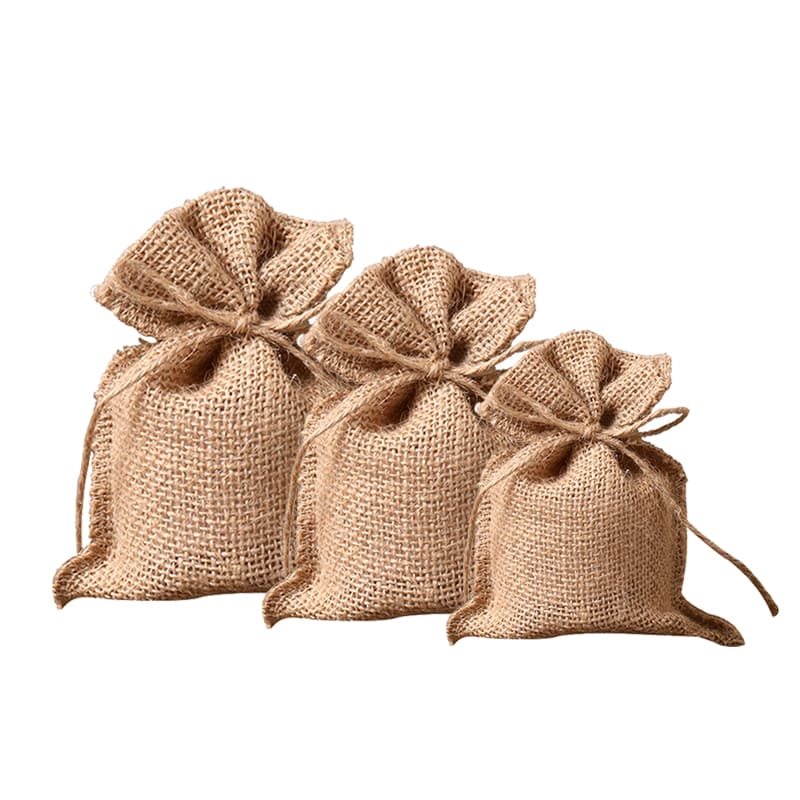 Small hessian shopping bags best sale