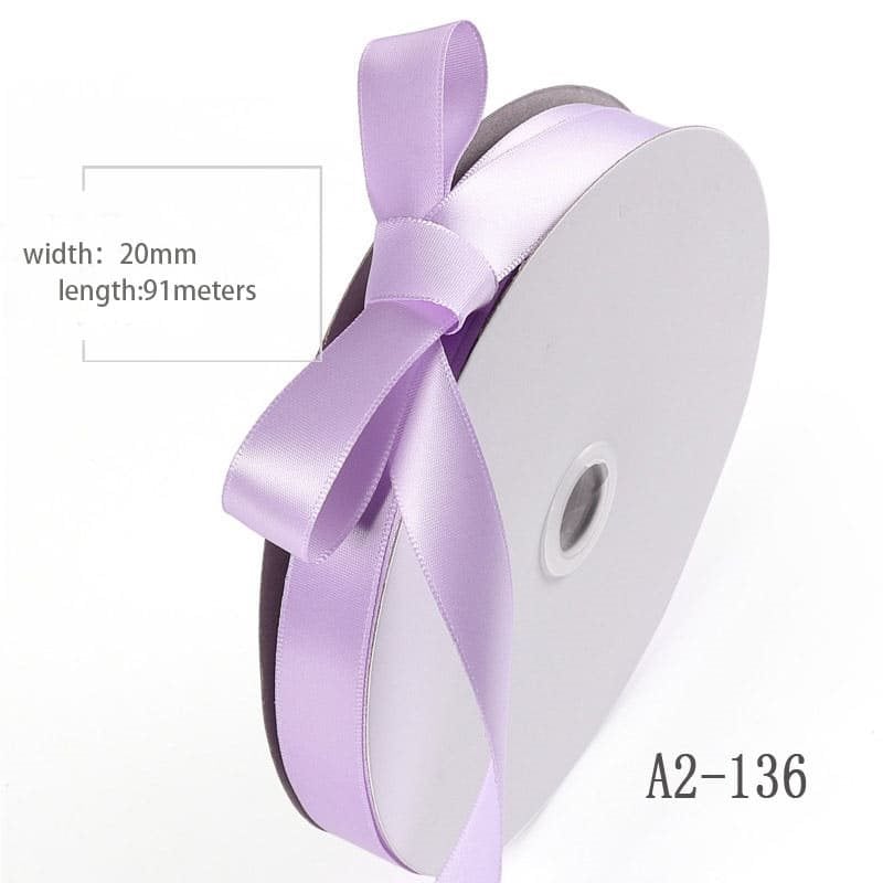 Light Purple Double Sided Satin Ribbon 20mmx91M sku image