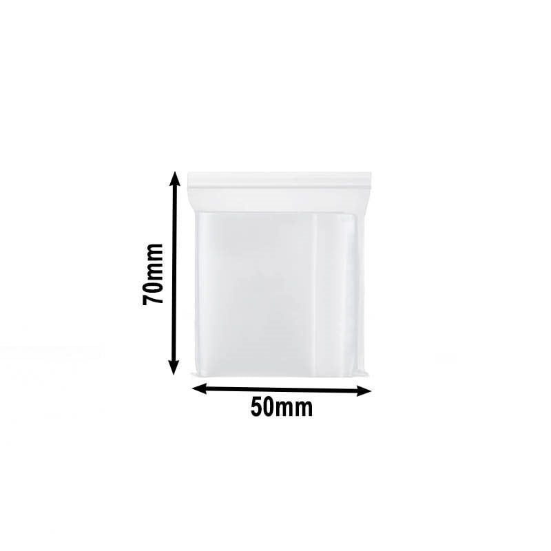 Press and Seal Ziplock Bags 50x70mm - 1000pcs sku image