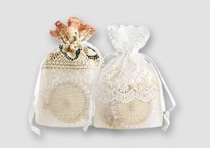 Lace Organza Bags Organza Drawstring Bags Various Sizes & Colours | Karle Packaging