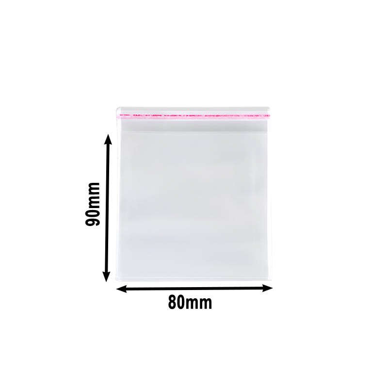 1000pcs Resealble Cellophane Bags 80x90mm