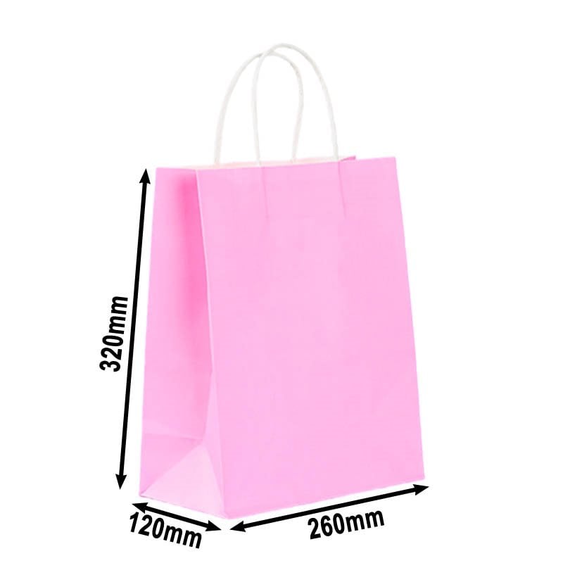 Medium Light Purple Paper Carry Bags 260x320mm - 50pcs sku image