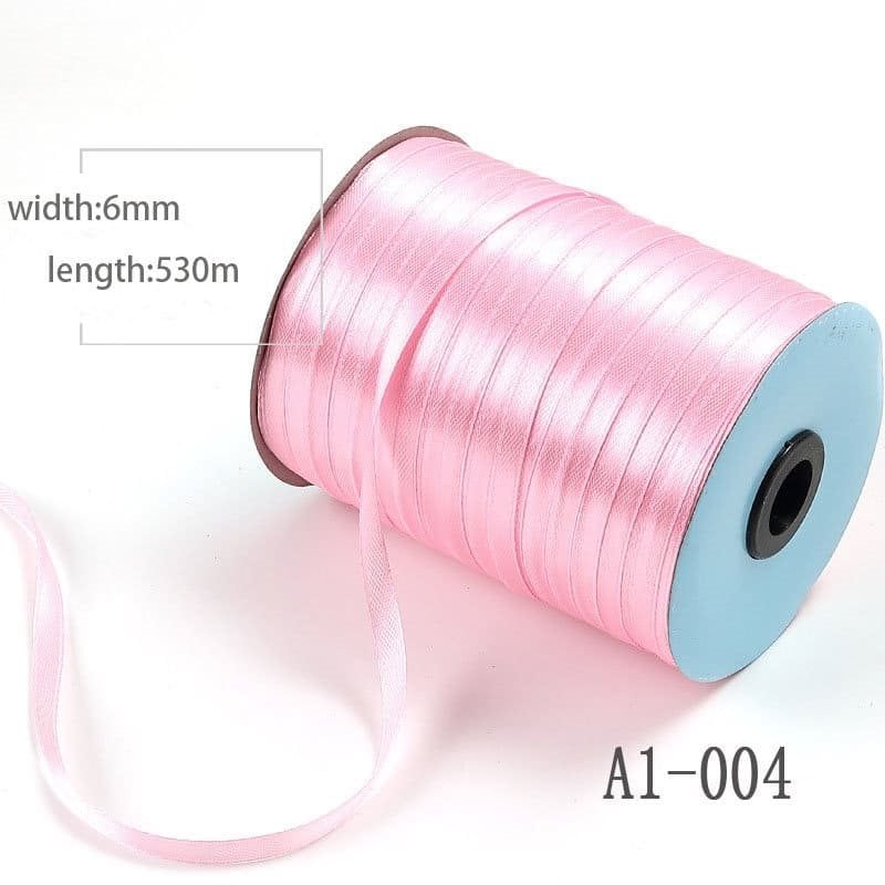 Light Pink Single Sided Satin Ribbon 6mmx530M sku image