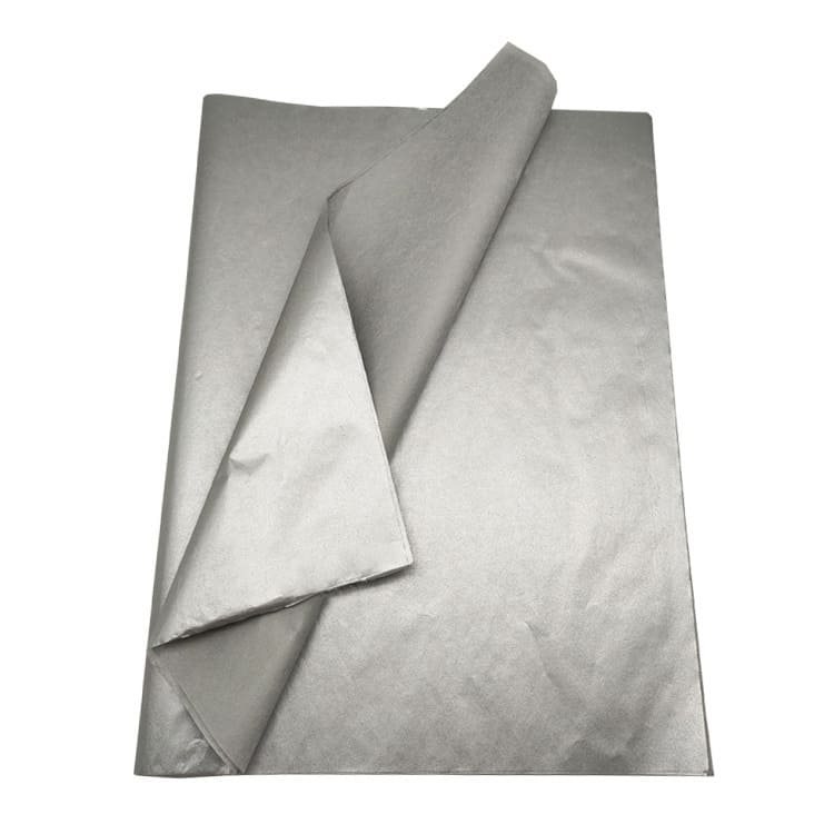 Metallic Silver Tissue Paper 750x500mm - 240 Sheets sku image