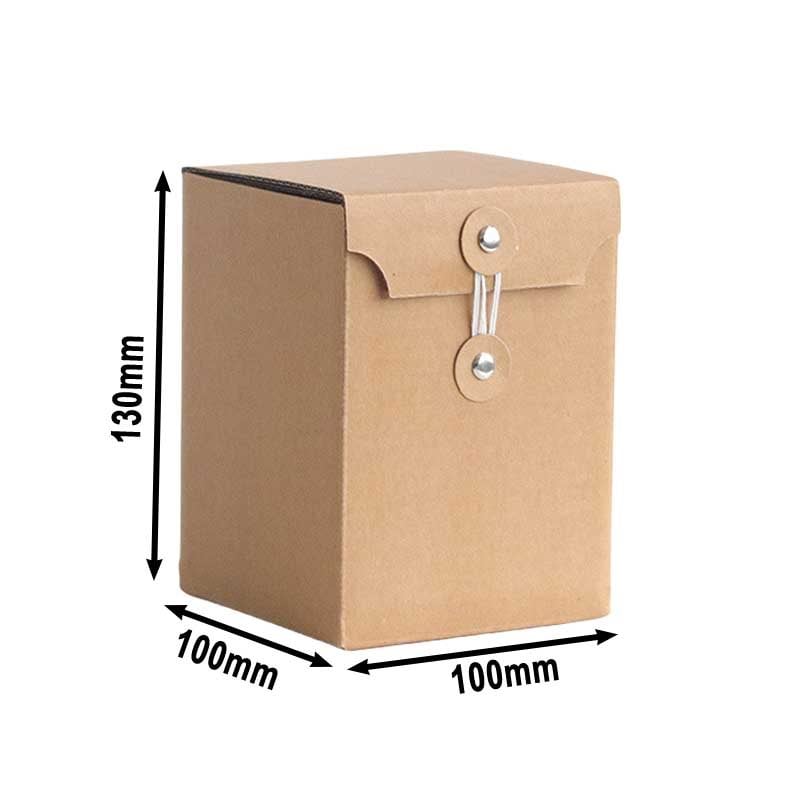 Kraft Paper Gift Wrapping Boxes 100x100x130mm - 50pcs sku image